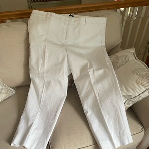 JCrew white linen pants